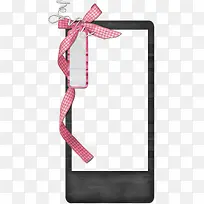 手机边框上的蝴蝶结-空若网 手机边框上的蝴蝶结-空若网