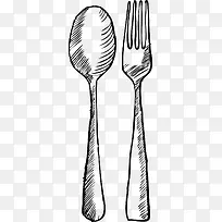 卡通手绘餐具-空若网 卡通手绘餐具-空若网