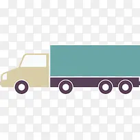 扁平化卡通货运车图-空若网 扁平化卡通货运车图-空若网