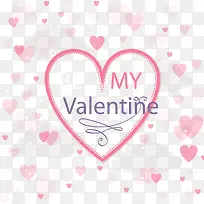 情人节淡彩爱心贺卡矢量素材-空若网 情人节淡彩爱心贺卡矢量素材-空若网