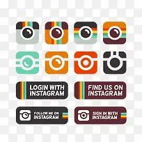 Instagram分享图标设计-空若网 Instagram分享图标设计-空若网