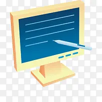 触摸电脑png矢量素材-空若网 触摸电脑png矢量素材-空若网