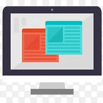 矢量扁平化显示器-空若网 矢量扁平化显示器-空若网