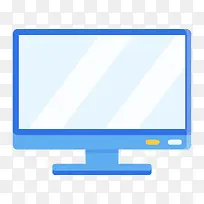 蓝色圆角电脑显示器-空若网 蓝色圆角电脑显示器-空若网