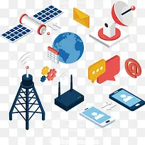 卫星接收器矢量图-空若网 卫星接收器矢量图-空若网