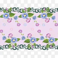 喇叭花对称花纹免抠素材-空若网 喇叭花对称花纹免抠素材-空若网