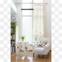 创意室内摄影白色的窗帘-空若网 创意室内摄影白色的窗帘-空若网