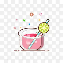 卡通夏季冰爽饮料装饰设计-空若网 卡通夏季冰爽饮料装饰设计-空若网
