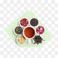 时尚花茶背景素材-空若网 时尚花茶背景素材-空若网