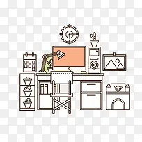 电脑桌-空若网 电脑桌-空若网