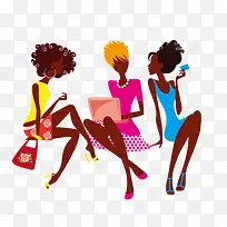 玩电脑的扁平化美女-空若网 玩电脑的扁平化美女-空若网