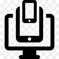 显示器的平板电脑和智能手机图标-空若网 显示器的平板电脑和智能手机图标-空若网