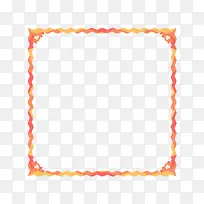 橘黄色的波浪线边框-空若网 橘黄色的波浪线边框-空若网