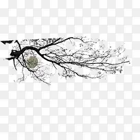 水墨树枝-空若网 水墨树枝-空若网