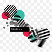 矢量彩色圆点和线条-空若网 矢量彩色圆点和线条-空若网