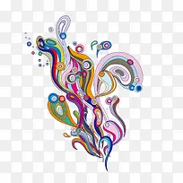 飘带条纹时尚潮流矢量图-空若网 飘带条纹时尚潮流矢量图-空若网