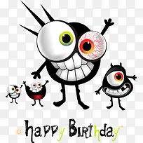 矢量生日怪物-空若网 矢量生日怪物-空若网