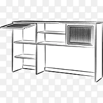 手绘风格家具透视图-空若网 手绘风格家具透视图-空若网