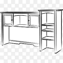 手绘风格家具透视图-空若网 手绘风格家具透视图-空若网