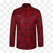 红色中国风唐装男士上衣-空若网 红色中国风唐装男士上衣-空若网