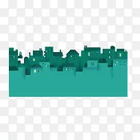 扁平化城市夜景-空若网 扁平化城市夜景-空若网