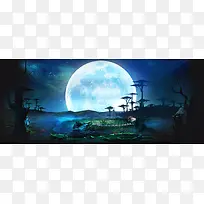 白色月光宽屏背景-空若网 白色月光宽屏背景-空若网