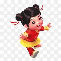 可爱福娃女孩图片-空若网 可爱福娃女孩图片-空若网