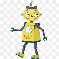 卡通科技机器人装饰手绘装饰-空若网 卡通科技机器人装饰手绘装饰-空若网