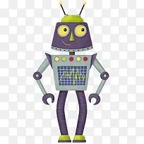 卡通科技机器人装饰手绘装饰-空若网 卡通科技机器人装饰手绘装饰-空若网