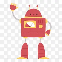 卡通科技机器人装饰手绘装饰-空若网 卡通科技机器人装饰手绘装饰-空若网