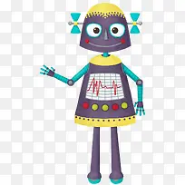 卡通科技机器人装饰手绘装饰-空若网 卡通科技机器人装饰手绘装饰-空若网