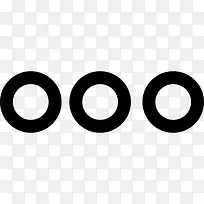 三个小圆圈图标-空若网 三个小圆圈图标-空若网