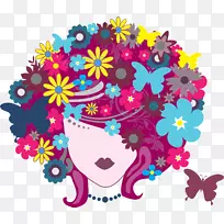 女性插花艺术-女性头发-空若网 女性插花艺术-女性头发-空若网