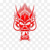 简约经典中国龙剪纸广告设计-空若网 简约经典中国龙剪纸广告设计-空若网