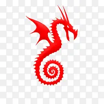 简约经典中国龙剪纸广告设计-空若网 简约经典中国龙剪纸广告设计-空若网