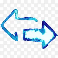 手绘水彩箭头-空若网 手绘水彩箭头-空若网