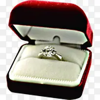 创意摄影红色的钻戒红色的绒盒-空若网 创意摄影红色的钻戒红色的绒盒-空若网