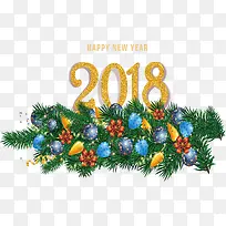 松树枝花丛2018新年-空若网 松树枝花丛2018新年-空若网