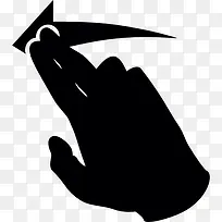 手指手势图标-空若网 手指手势图标-空若网