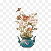 国画牡丹-空若网 国画牡丹-空若网