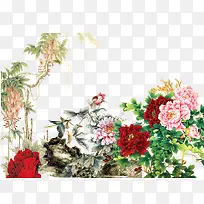 国画牡丹-空若网 国画牡丹-空若网