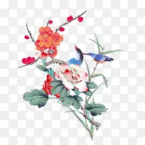 国画花鸟-空若网 国画花鸟-空若网