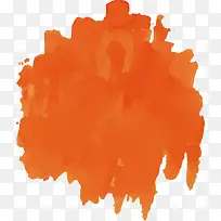 橘色水彩涂鸦笔刷-空若网 橘色水彩涂鸦笔刷-空若网