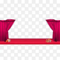 红色帷帐地板海报图片-空若网 红色帷帐地板海报图片-空若网