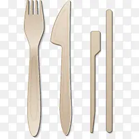 矢量手绘木质餐具-空若网 矢量手绘木质餐具-空若网