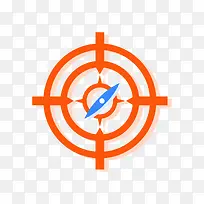 扁平化指南针PNG下载-空若网 扁平化指南针PNG下载-空若网