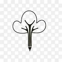 创意铅笔树-空若网 创意铅笔树-空若网