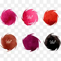 墨迹水彩圆环-空若网 墨迹水彩圆环-空若网