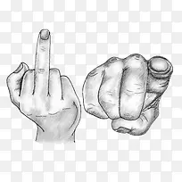 素描手指-空若网 素描手指-空若网
