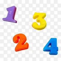 彩色的塑料立体数字-空若网 彩色的塑料立体数字-空若网